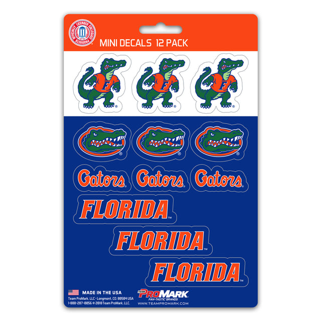 Juego de calcomanías de Florida Gators, paquete de 12 unidades