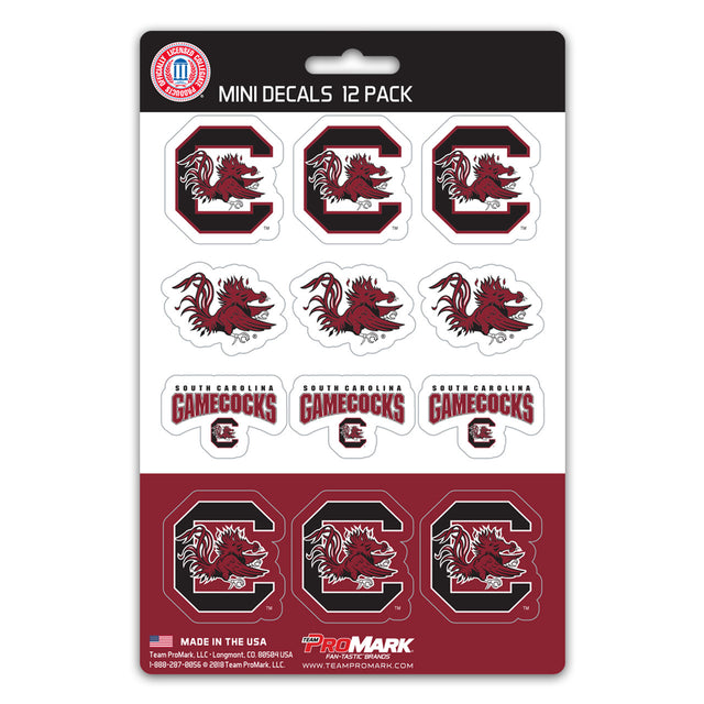 South Carolina Gamecocks Decal Set Mini 12 Pack