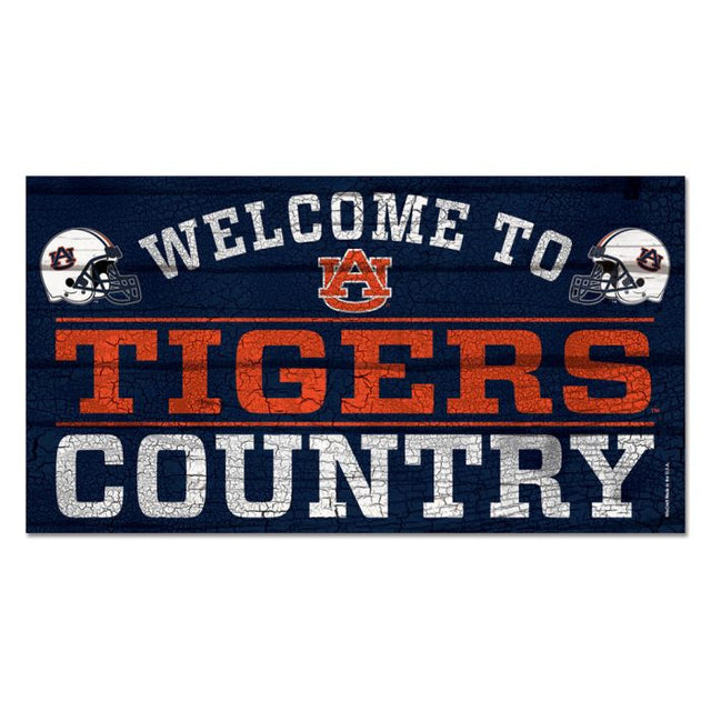 Letrero de madera de los Auburn Tigers, 13" x 24", 1/4" de grosor