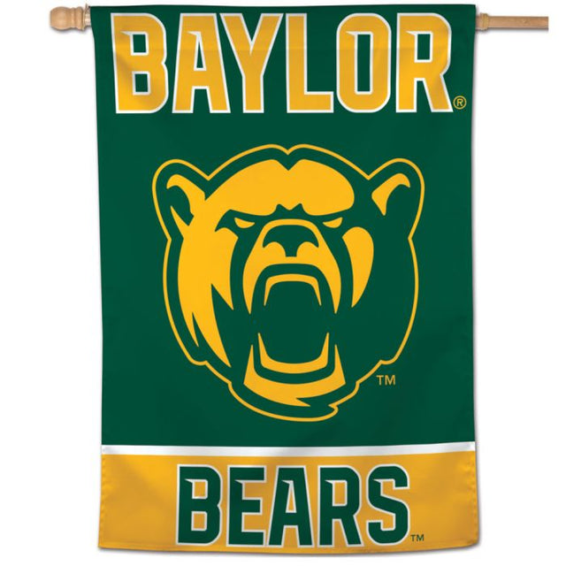 Bandera vertical de los Baylor Bears de 28" x 40"