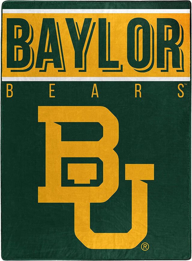 Manta de los Baylor Bears de 60 x 80, diseño básico de Raschel