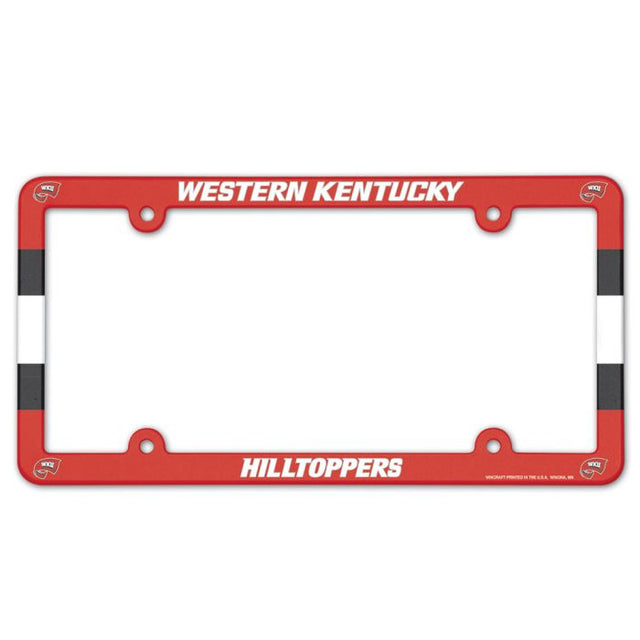 Western Kentucky Hilltoppers Lic Plate Frame Full Color