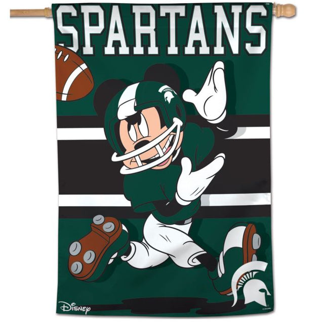 Michigan State Spartans / Disney MICKEY MOUSE Vertical Flag 28" x 40"