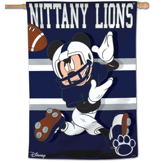 Bandera vertical de Mickey Mouse de Disney de los Penn State Nittany Lions de 28" x 40"