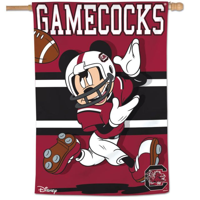 South Carolina Gamecocks / Disney DISNEY MICKEY MOUSE FOOTBALL Vertical Flag 28" x 40"