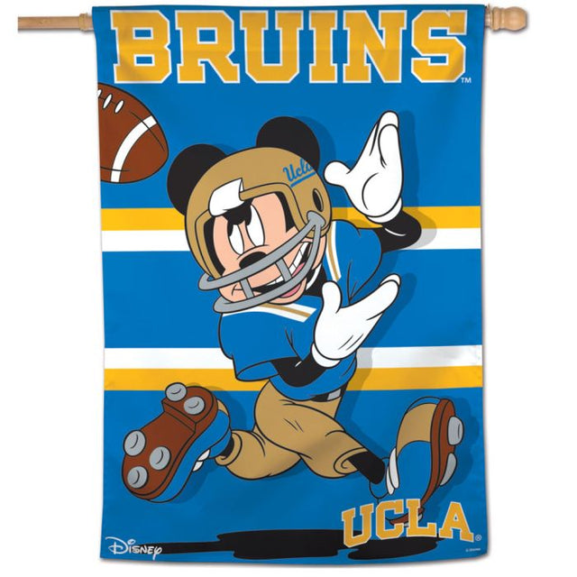 Bandera vertical de Mickey Mouse de UCLA Bruins / Disney de 28" x 40"