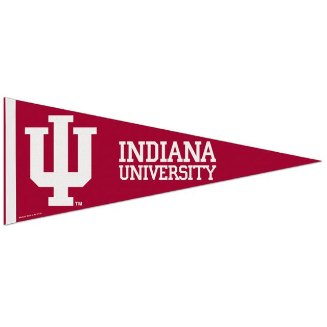 Banderín premium de Indiana Hoosiers de 12" x 30"