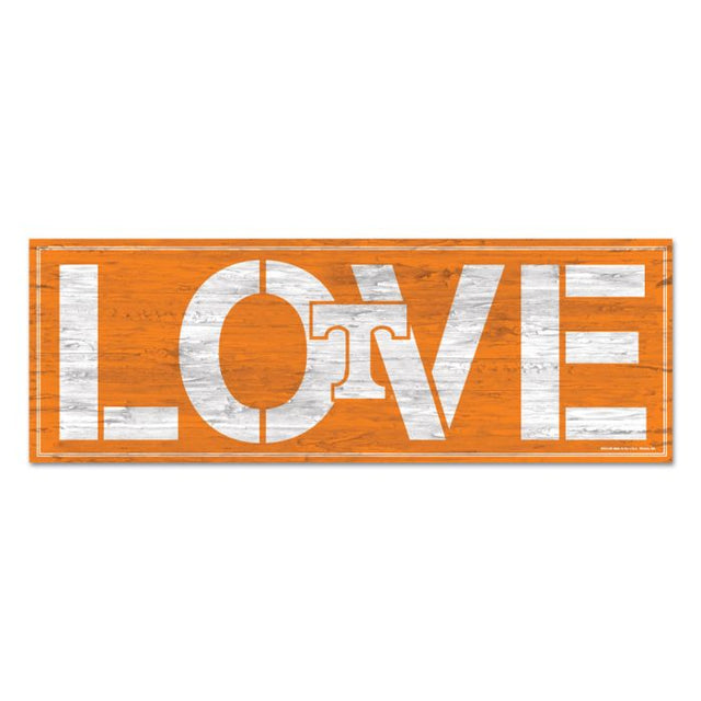 Tennessee Volunteers LOVE Wood Sign 8"x23" 1/4" thick