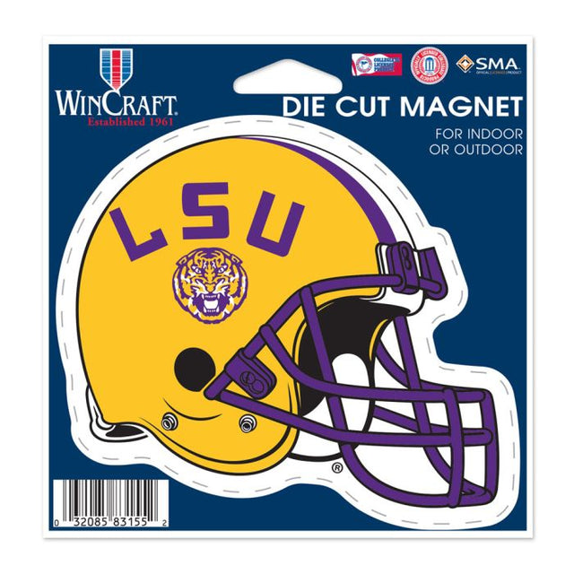 Imán troquelado de los LSU Tigers de 4,5" x 6"