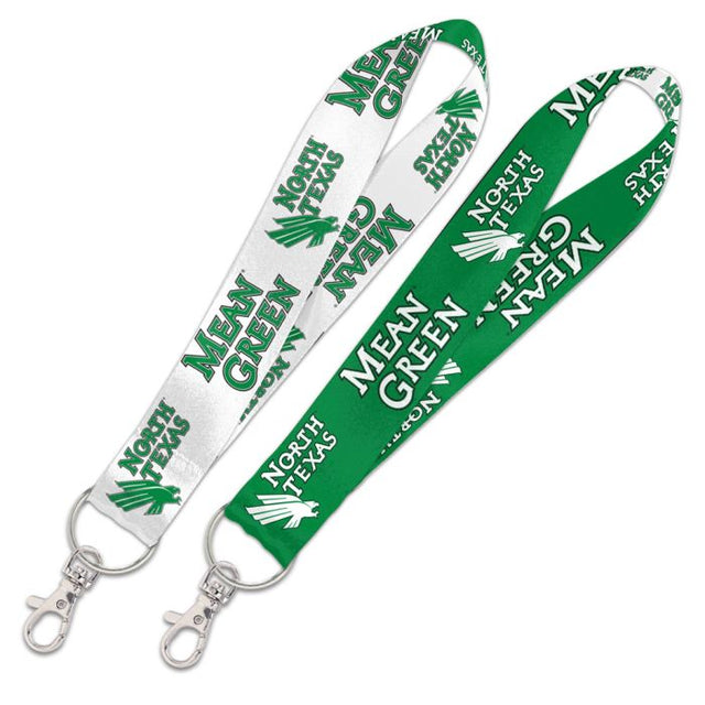 North Texas Mean Green Lanyard Key Strap 1"