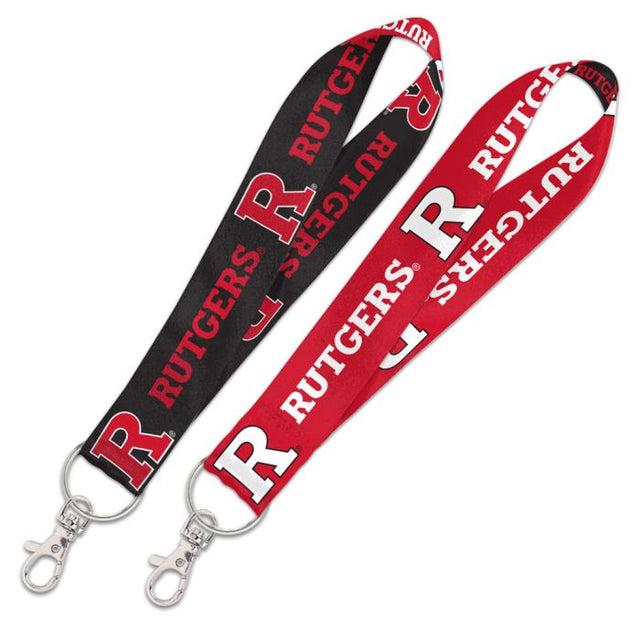 Rutgers Scarlet Knights Lanyard Key Strap 1"