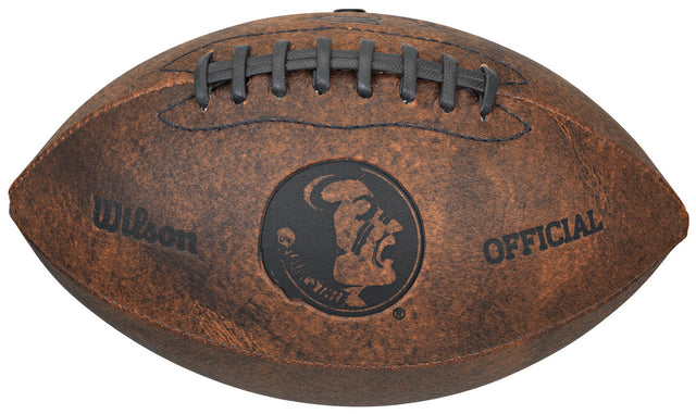 Balón de fútbol de los Florida State Seminoles, de estilo retro, de 9 pulgadas