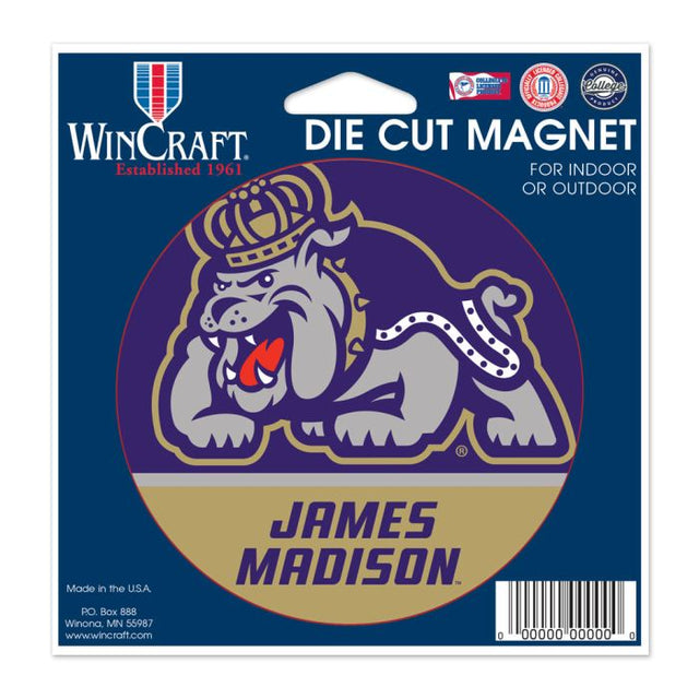 James Madison Dukes Die Cut Magnet 4.5" x 6"