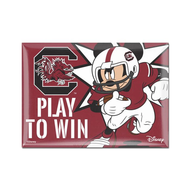 South Carolina Gamecocks / Disney DISNEY MICKEY MOUSE FOOTBALL Metal Magnet 2.5" x 3.5"