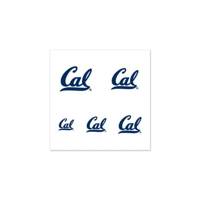 California Golden Bears Fingernail Tattoos