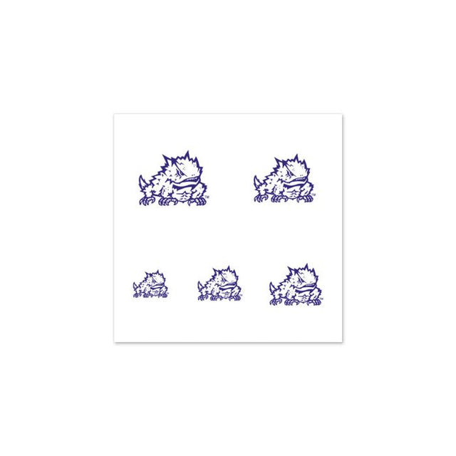 TCU Horned Frogs Fingernail Tattoos