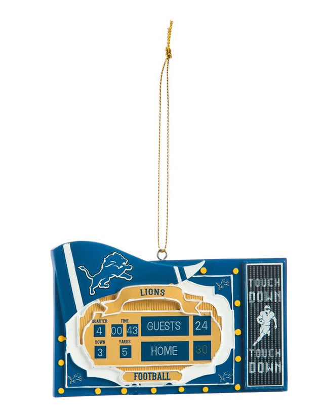 Detroit Lions Ornament Scoreboard Design