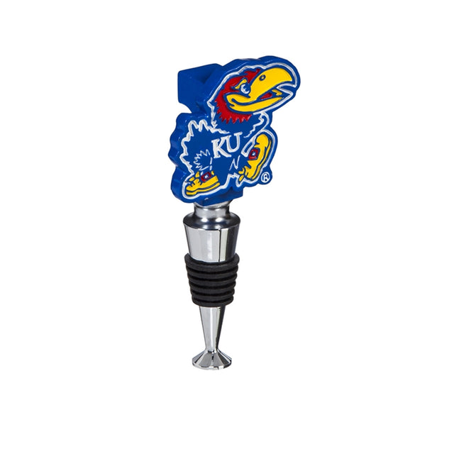 Logotipo del tapón de botella de vino de los Kansas Jayhawks