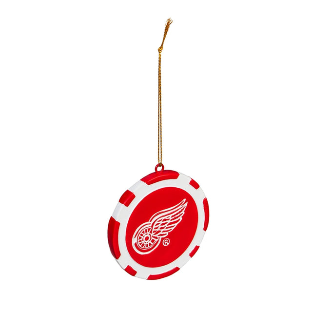 Ficha de juego con adornos de los Detroit Red Wings