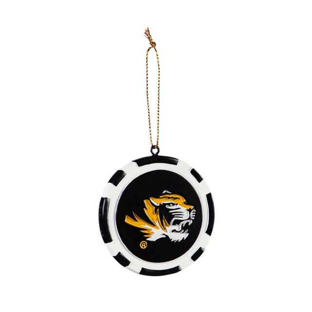 Ficha de juego con adornos de los Missouri Tigers