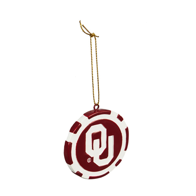 Ficha de juego con adornos de los Oklahoma Sooners