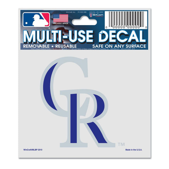 Colorado Rockies Decal 3x4 Multi Use Color