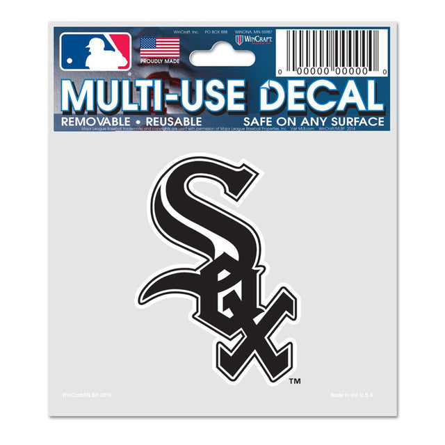 Calcomanía multiusos de los Chicago White Sox de 3 x 4 pulgadas