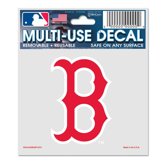 Calcomanía de los Boston Red Sox de 3 x 4 para usos múltiples