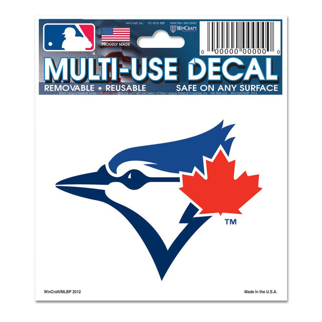 Calcomanía multiusos de Toronto Blue Jays de 3 x 4