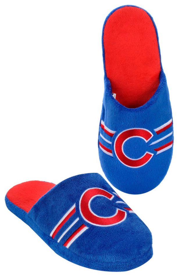 Zapatillas de deporte de los Chicago Cubs, a rayas, para hombre (1 par), talla M