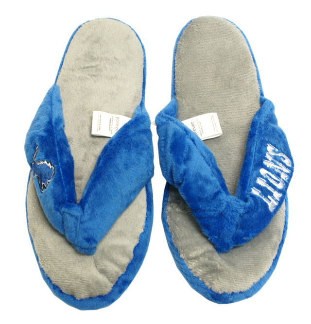 Detroit Lions Slipper - Women Thong Flip Flop - (1 Pair) - S