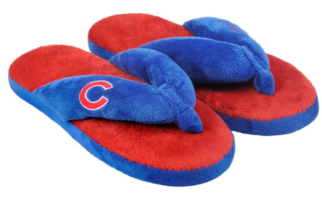 Chanclas de dedo para mujer de los Chicago Cubs (1 par) - L