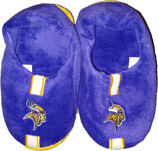 Minnesota Vikings Slipper - Youth 4-7 Size 13-1 Stripe - (1 Pair) - XL