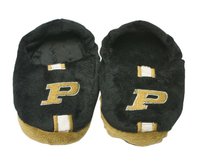 Pantuflas Purdue Boilermakers, para jóvenes, talla 4 a 7, rayas, 10 a 11 (1 par), M