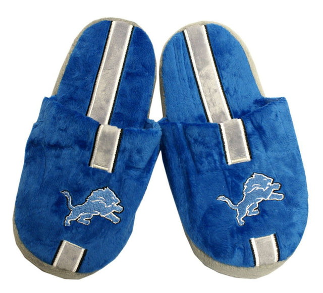 Detroit Lions Slipper - Youth 8-16 Size 3-4 Stripe - (1 Pair) - M