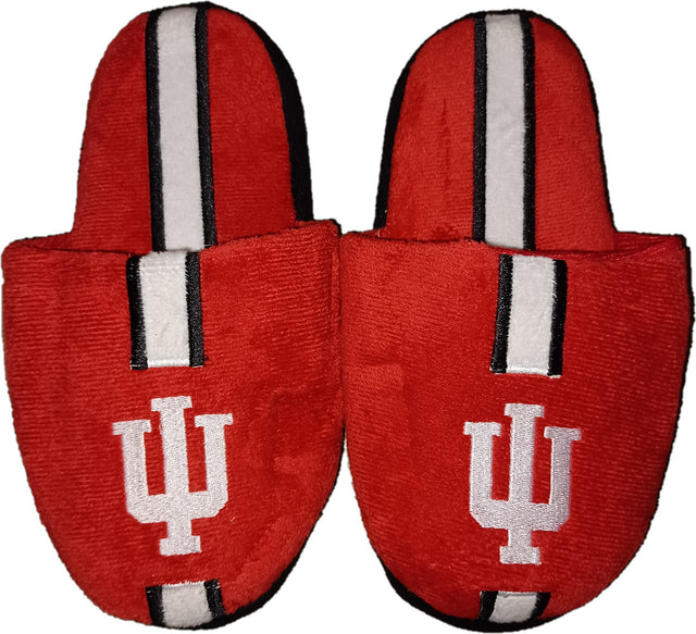 Pantuflas Indiana Hoosiers para jóvenes, talla 3-4, rayas, 8 a 16 (1 par), M