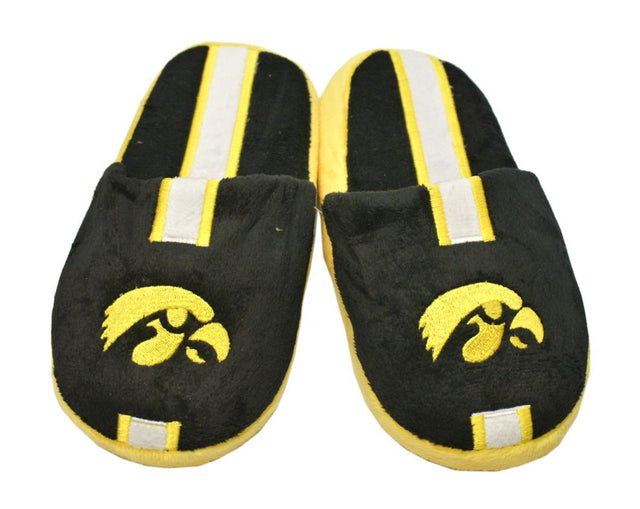 Iowa Hawkeyes Slipper - Youth 8-16 Size 3-4 Stripe - (1 Pair) - M