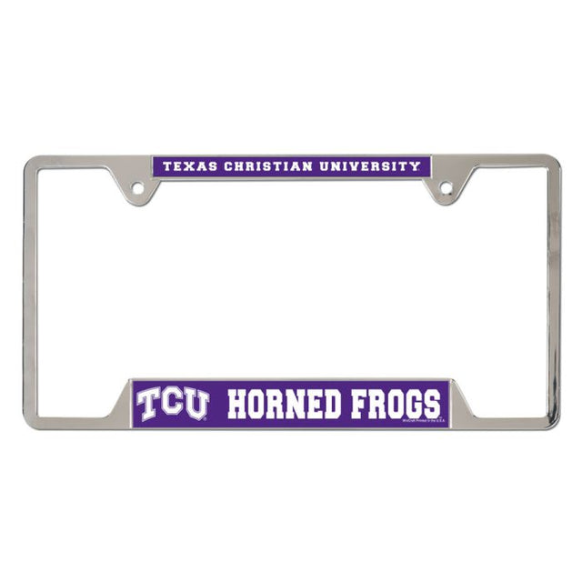 TCU Horned Frogs Metal License Plate Frame