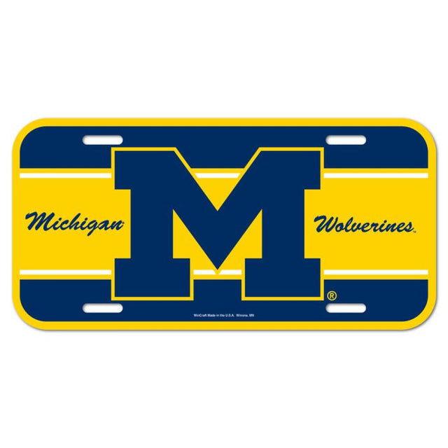 Michigan Wolverines License Plate