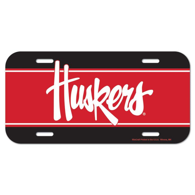 Nebraska Cornhuskers License Plate