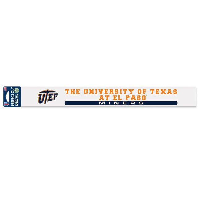 UTEP Miners Perfect Cut Decals 2" x 17"