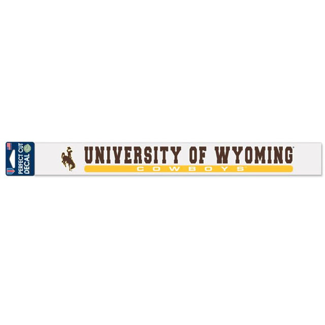 Wyoming Cowboys Perfect Cut Decals 2" x 17"