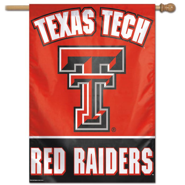 Bandera vertical de los Texas Tech Red Raiders de 28" x 40"