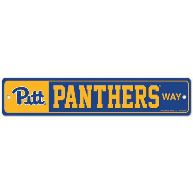 Pittsburgh Panthers Street / Zone Sign 3.75" x 19"