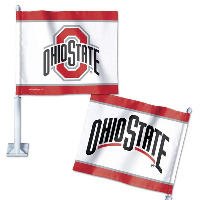 Bandera para auto de los Ohio State Buckeyes, 11,75" x 14"