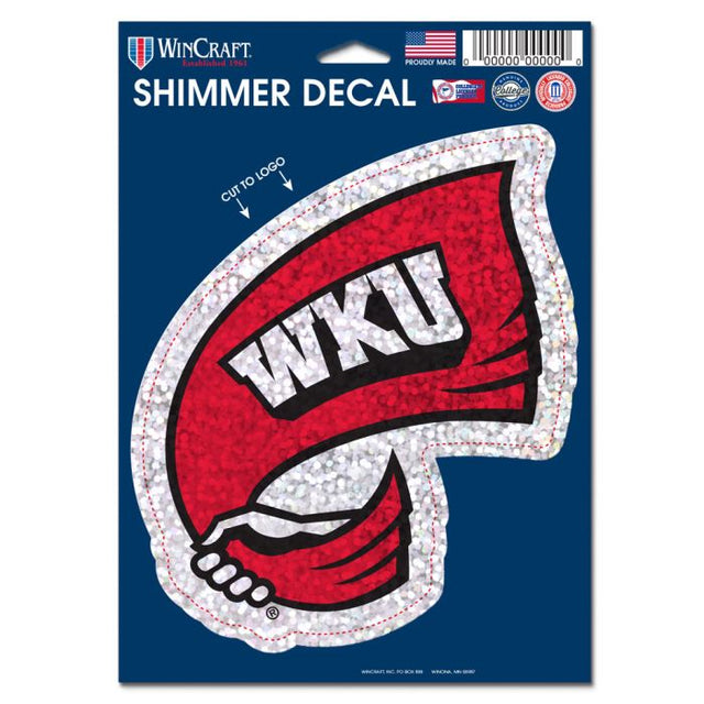 Western Kentucky Hilltoppers Shimmer Decals 5" x 7"