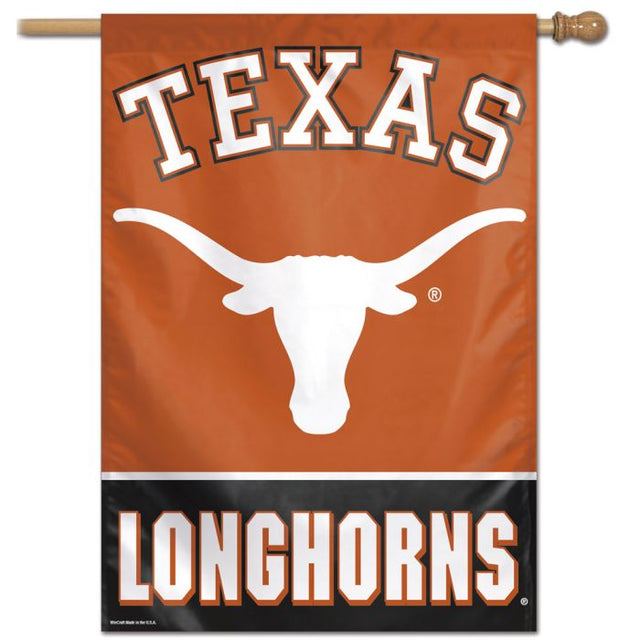 Bandera vertical de los Texas Longhorns de 28" x 40"