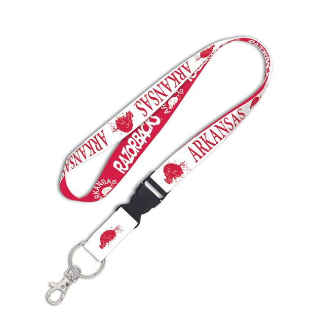 Cordón de Arkansas Razorbacks/College Vault con hebilla desmontable de 1"