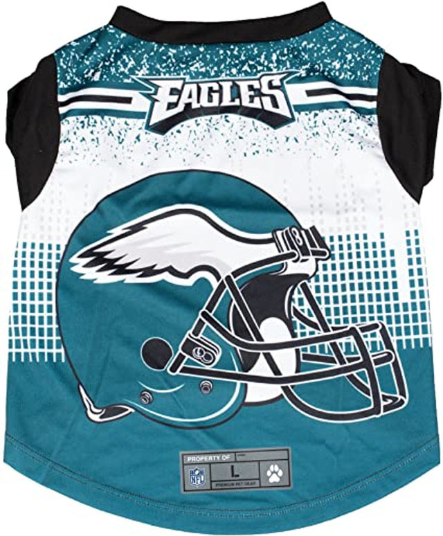 Camiseta de rendimiento para mascotas de los Philadelphia Eagles, talla L