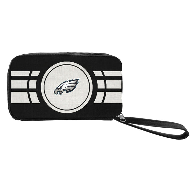 Cartera con cremallera ondulada de los Philadelphia Eagles